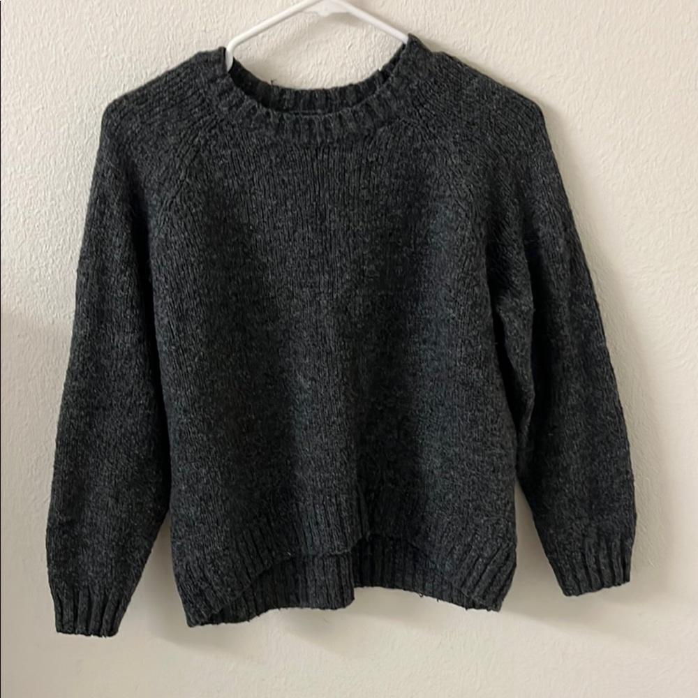 Charcoal Gray Women's Crew Neck Sweater XS